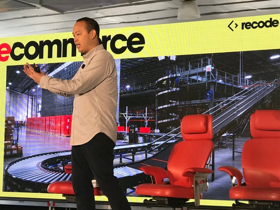 Chieh Huang medgrundare och CEO på Boxed.